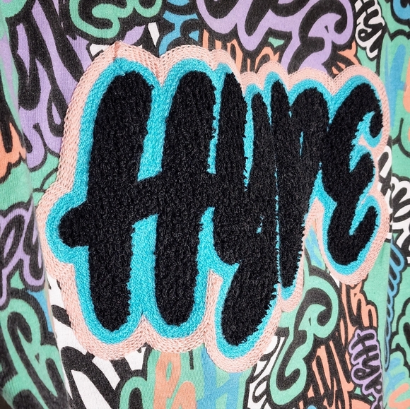 AHP Another Hype Piece Hype All Over Print Short Sleeve T-shirt Sz M Graphic Tee - Picture 5 of 10